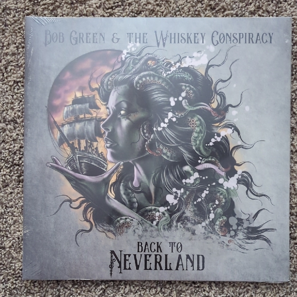 Vinyl Record - Gray and Purple Design